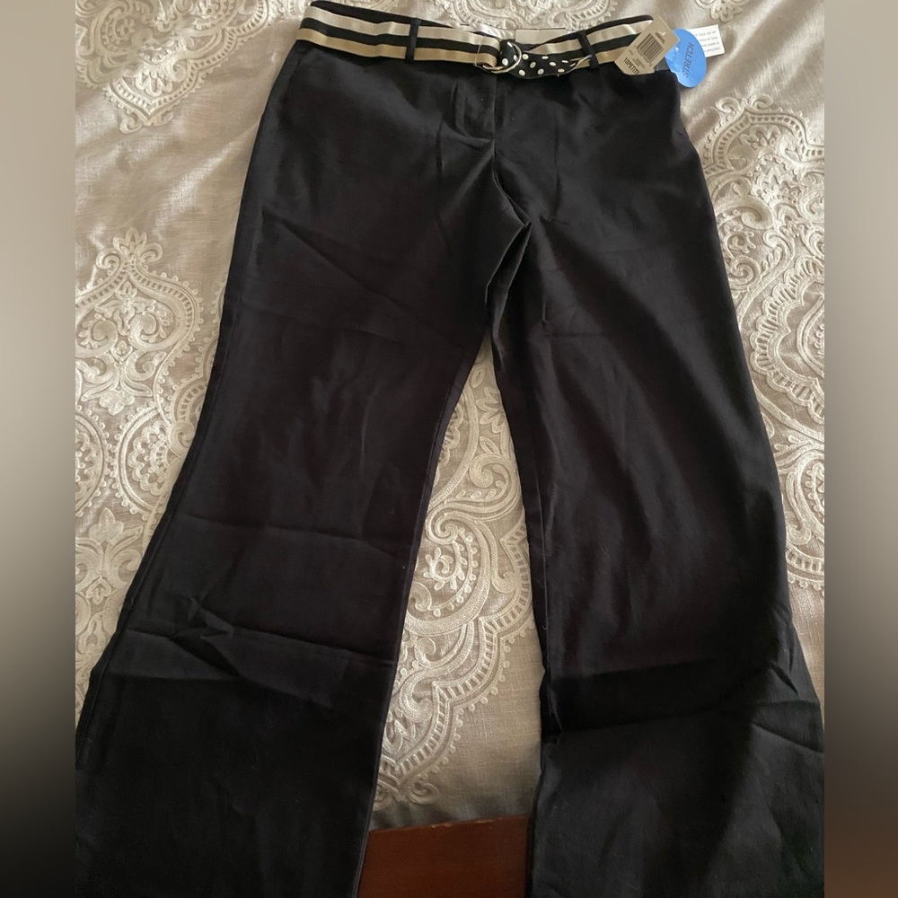 NWT Style & Company Women’s Black Pants with Belt Size 10 P